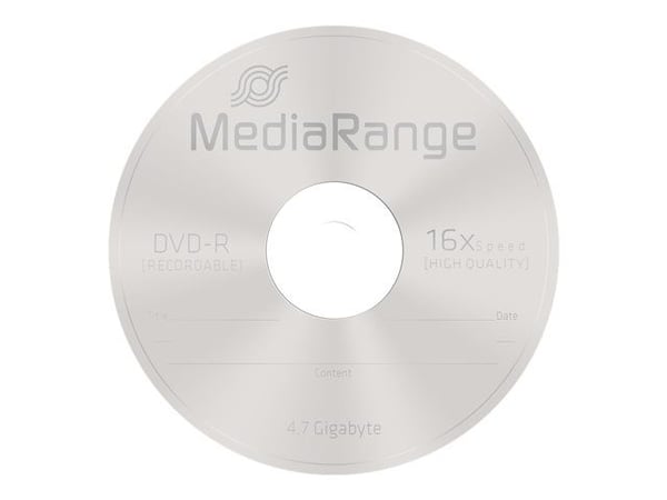 MediaRange - 25 x DVD-R - 4.7 GB (120 min) 16x - spindel