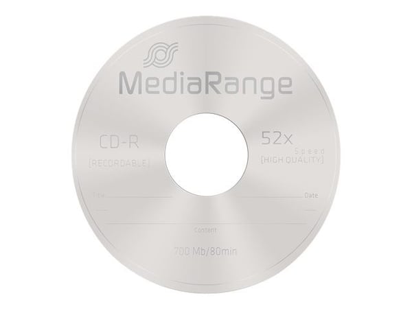 MediaRange - 25 x CD-R - 700 MB (80 min) 52x - spindel