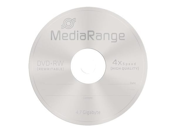 MediaRange - 10 x DVD+RW - 4.7 GB (120 min) 4x - spindel