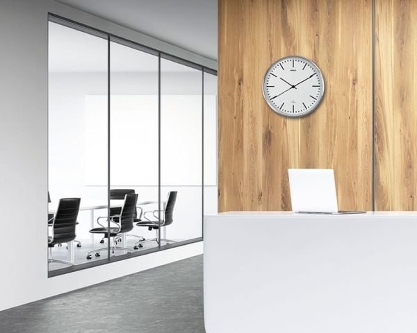 MAUL 9063402, Vegg, Sirkel, Aluminium, Hvit, Aluminium, Glass, Klassisk