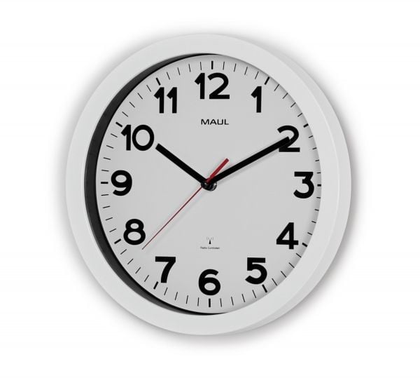 MAUL 9053002, Vegg, Sirkel, Hvit, Plast, Glass, AA