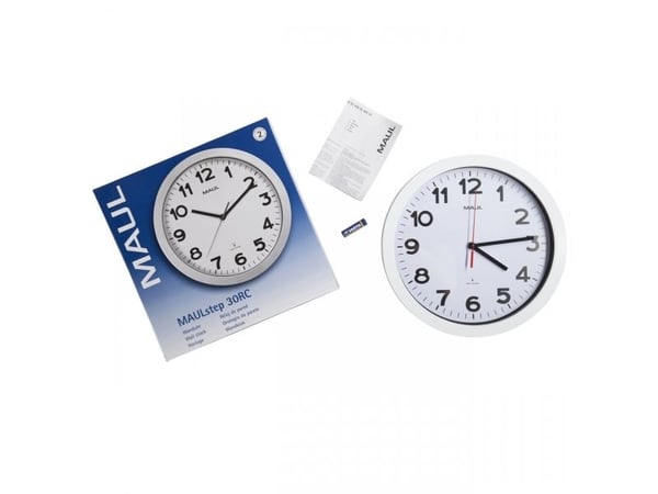 MAUL 9053002, Vegg, Sirkel, Hvit, Plast, Glass, AA