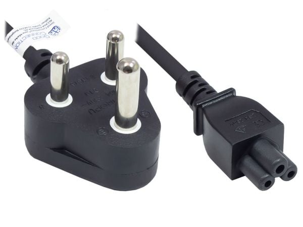 Alcasa P9505-S018, 1,8 m, Strömkontakt typ M, C5 coupler, H05VV-F, 250 V, 2.5 A