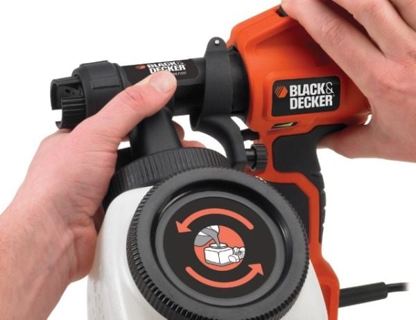 Black & Decker HVLP200-QS, Maling, Universell, Sort, Rød, Hvit, 1 stykker, AC