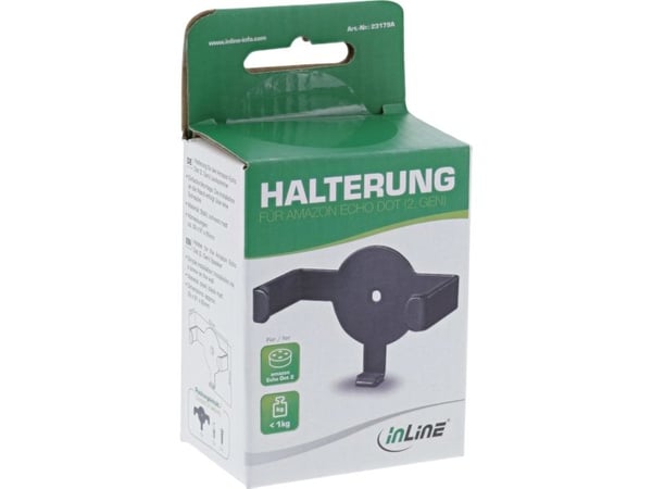 InLine 23179A, Bærbar høyttaler, Passiv holder, Innendørs, Svart