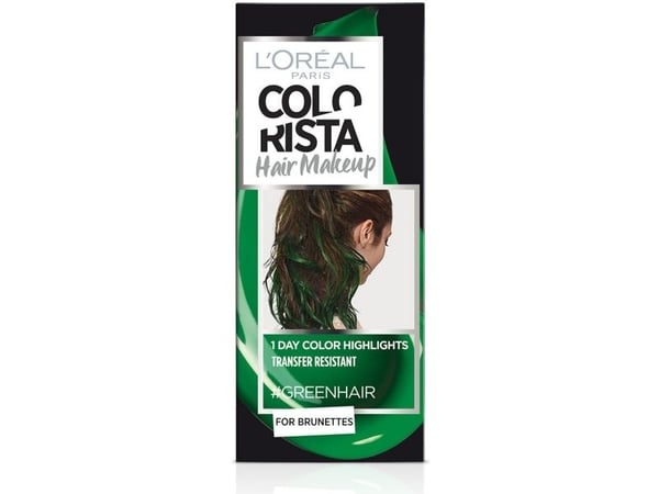 L’Oreal Paris Colorista Hair Makeup semipermanent hårfärg #GREENHAIR, 30 ml