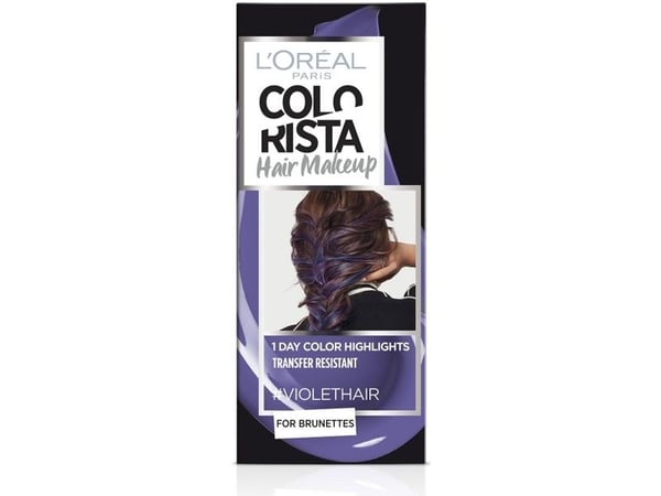 L'Oréal Paris (julkinen) Colorista Hair Make Up, Violet, Violet, Hunstik, Blond, Brun, Rør, 1 stk