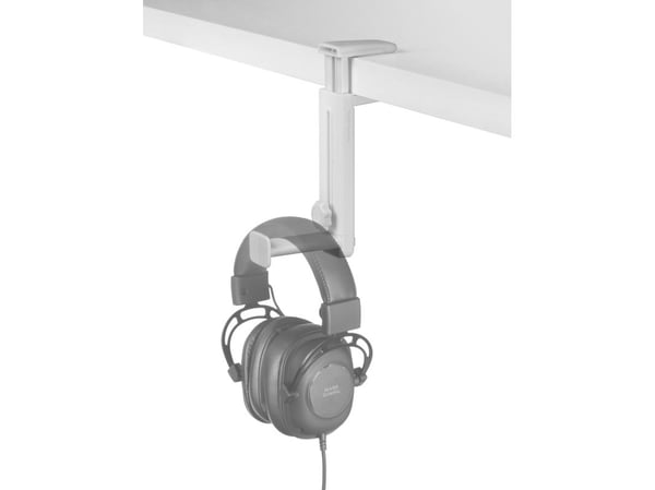 Mars Gaming MHH2W, Hörlurshållare, ABS, 139 g, Vit