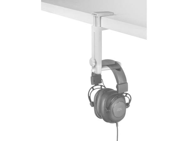 Mars Gaming MHH2W, Hörlurshållare, ABS, 139 g, Vit