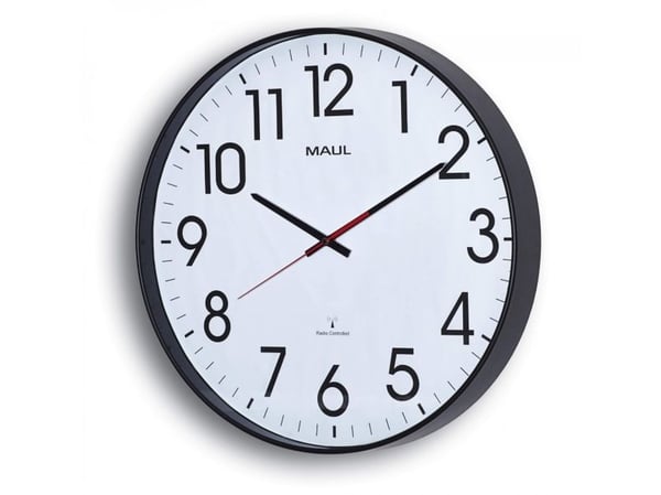MAUL 9054890, Seinä, Digital clock, Pyöreä, Musta, Valkoinen, AA, 1,5 V