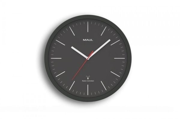 MAUL 9053490, Vegg, Digital klokke, Rund, Svart, AA, 1,5 V