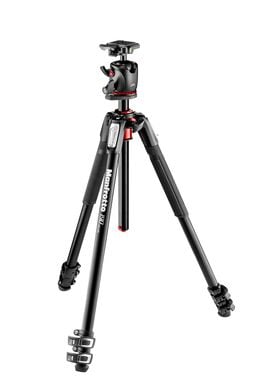 Manfrotto 190 Series MK190XPRO3-BHQ2 - Tripod - med Manfrotto MHXPRO-BHQ2