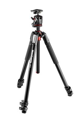Manfrotto 055 Series MK055XPRO3-BHQ2 - Tripod - med Manfrotto MHXPRO-BHQ2