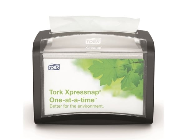 Dispenser Tork XPN bordsmodell svart för servetter N4, 4 st/fp