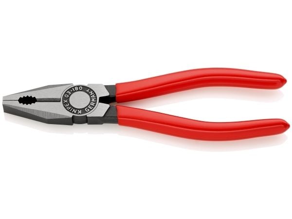 Knipex 03 01 180 SB, Kombinasjonstang, Stål, Plast, Rød, 180 mm