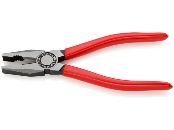 Knipex 03 01 200 SB, Kombinasjonstang, Stål, Plast, Rød, 200 mm