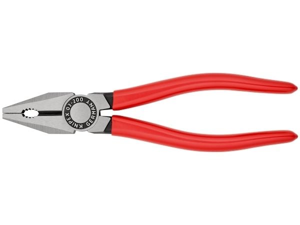 Knipex 03 01 200 SB, Kombinasjonstang, Stål, Plast, Rød, 200 mm