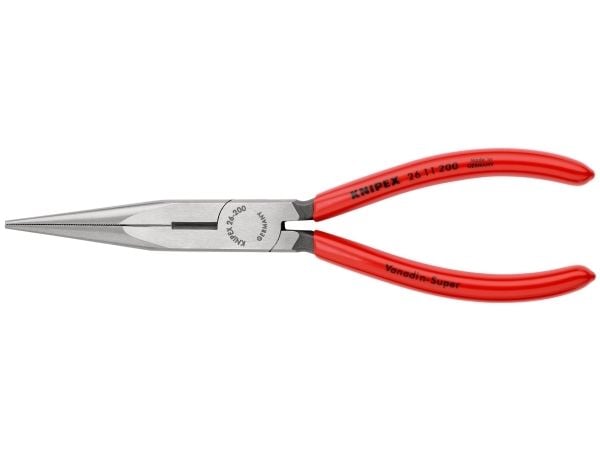 Knipex litteäkärkiset pihdit, joissa on leikkuureuna