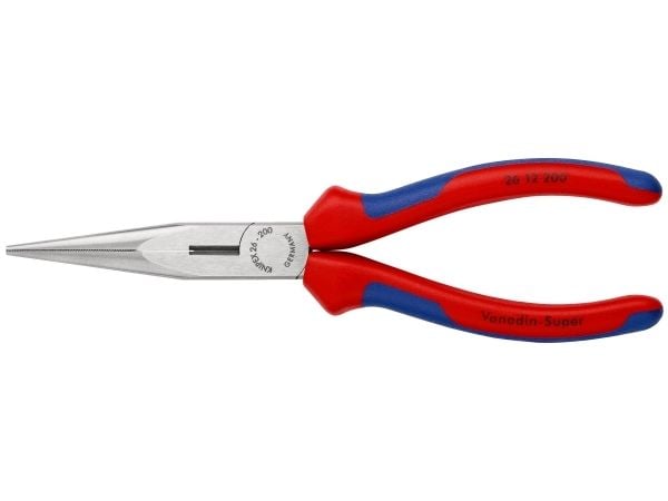 Knipex litteäkärkiset pihdit, joissa on leikkuureuna