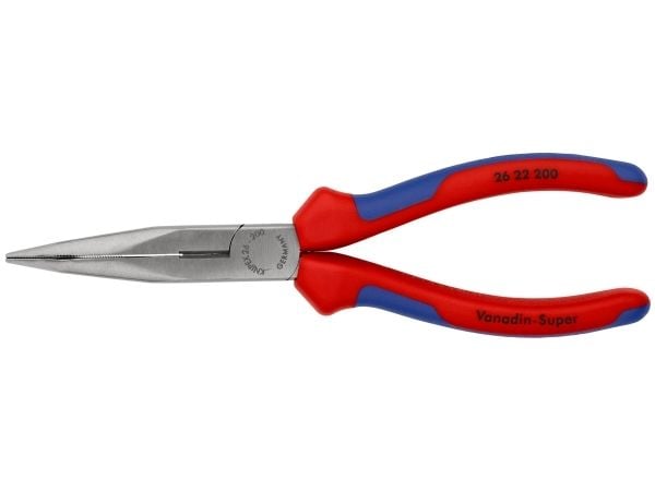 Knipex litteäkärkiset pihdit, joissa on leikkuureuna