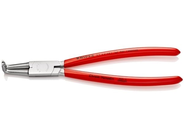 Knipex 44 23 J31, Låseringtang, Kromvanadiumstål, Plast, Rød, 215 mm, 200 g