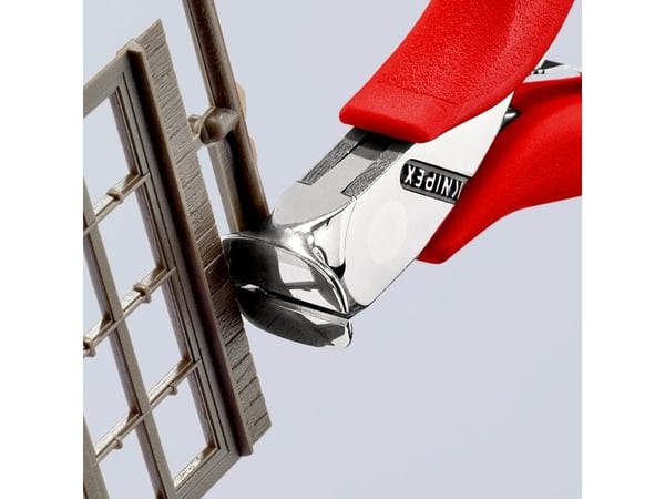 Knipex 64 11 115, Endekuttende tang, Stål, Rød, 115 mm, 74 g