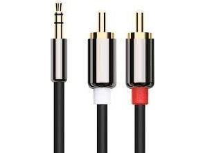 Libox Jack 3,5 mm - RCA (Cinch) x2 3 m sølv (LB0093)