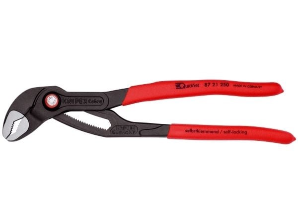 KNIPEX vandpumpetang Cobra QuickSet grå atramenteret 250 mm