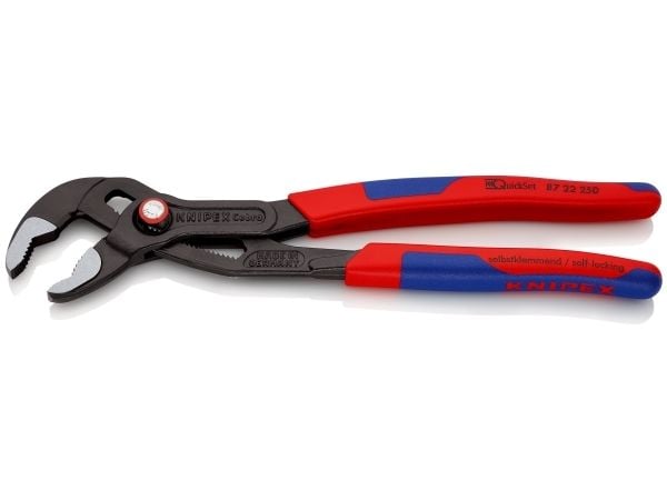 Knipex 87 22 250, Not-og-fjær-tang, 5 cm, 4,6 cm, Kromvanadiumstål, Blå, Rød, 250 mm