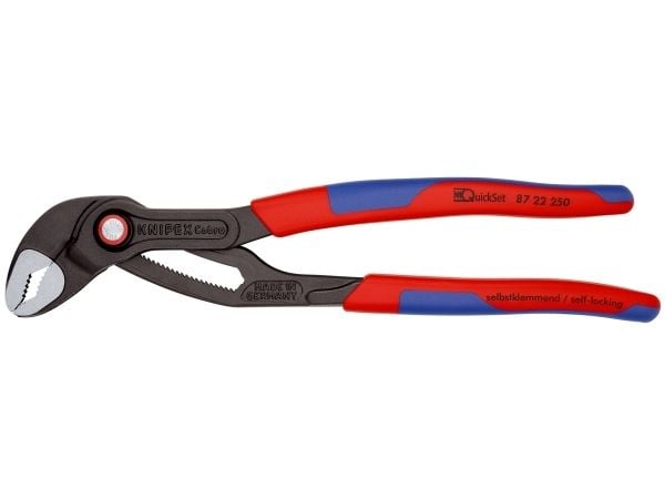 Knipex 87 22 250, Not-og-fjær-tang, 5 cm, 4,6 cm, Kromvanadiumstål, Blå, Rød, 250 mm