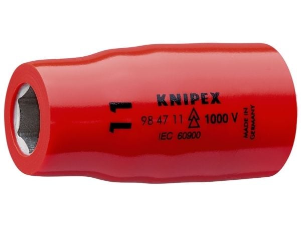 Knipex 98 47 11, Enkel enhet, Støpseladapter, Kromvanadiumstål, 11 mm, 1 stykker