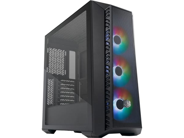 Cooler Master MasterBox 520 MESH - Mid tower - utvidet ATX (E-ATX) - sidepanel med vindu (herdet glass) - ingen strømforsyning (ATX) - svart - USB/lyd