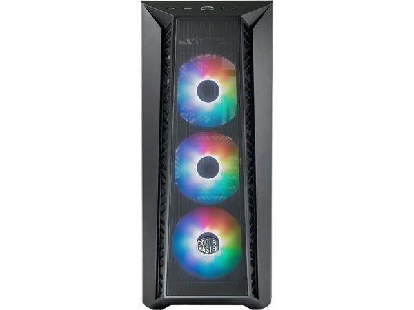 Cooler Master MasterBox 520 MESH - Mid tower - utvidet ATX (E-ATX) - sidepanel med vindu (herdet glass) - ingen strømforsyning (ATX) - svart - USB/lyd
