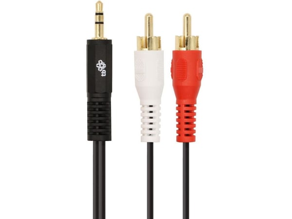 Kabel 3,5 mm MiniJack til 2x RCA M/M (cinch) 1,5 m