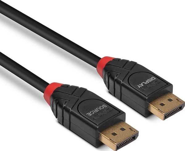 Lindy - DisplayPort-Kabel - DisplayPort (M) toDisplayPort (M) - DisplayPort 1,4 - 7,5m - rund, aktiv, Supports 8K 60 Hz (7680 x 4320), Supports 4K ...