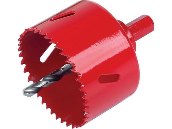 wolfcraft GmbH 5484000, Single, Borr, Gipsvägg, Icke-järnmetaller, Plast, Plywood, Stål, Trä, Röd, Bimetall, Snabbstål (HSS)