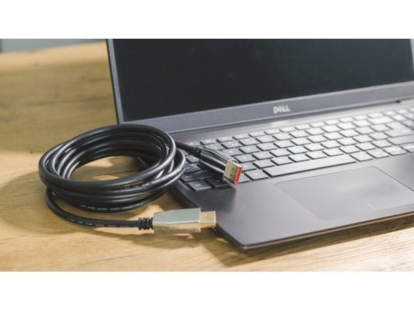 Montis Kabel DisplayPort v1.4 MT038, 1,8 m, DisplayPort, DisplayPort, Hankjønn, Hankjønn, Sort, Sølv
