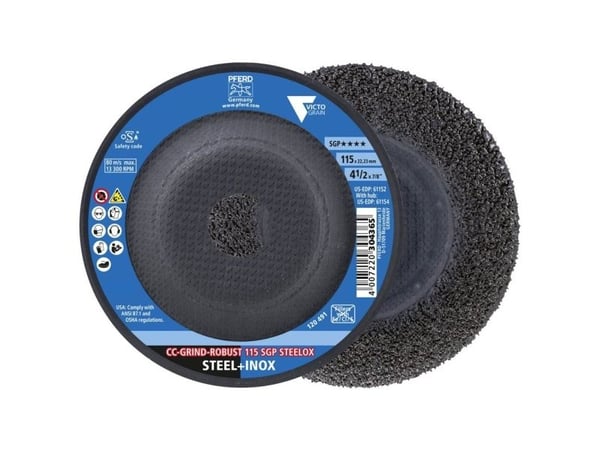 PFERD CC-GRIND ROBUST SGP STEELOX, 11,5 cm, 10 stykker