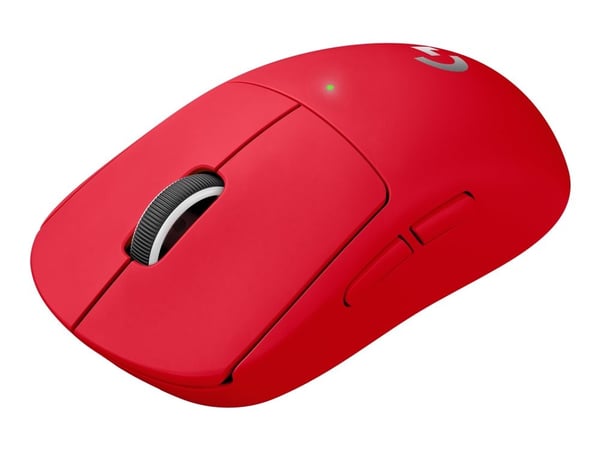 Logitech G PRO X SUPERLIGHT - Mus - optisk - 5 knapper - trådløs - LIGHTSPEED - Logitech LIGHTSPEED-modtager - rød