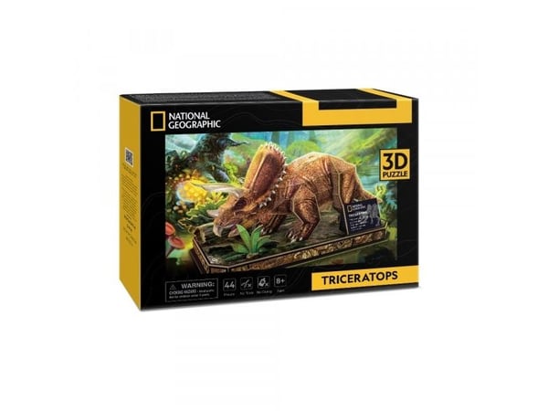CubicFun Triceratops, 44 styck, Djur, 8 År