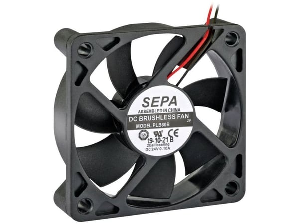 SEPA PLB60B24SE30A axialfläkt 24 V/DC 27,6 m³/h (L x B x H) 60 x 60 x 15 mm