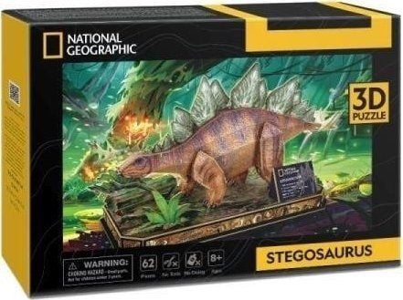 CubicFun Stegosaurus, 62 stykker, Dyr, 8 år