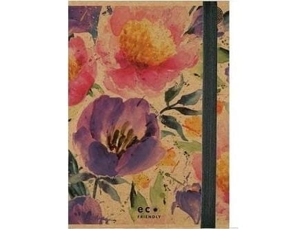 Eco-perm PASSION FLOWERS A4 med strikk, kraft