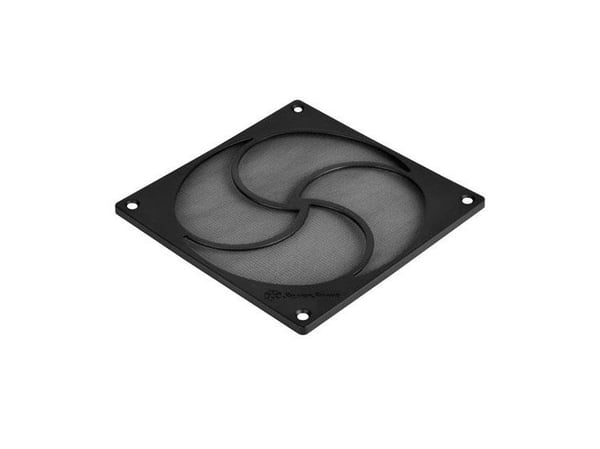 SilverStone FF125B - Viftegrill med filter - svart