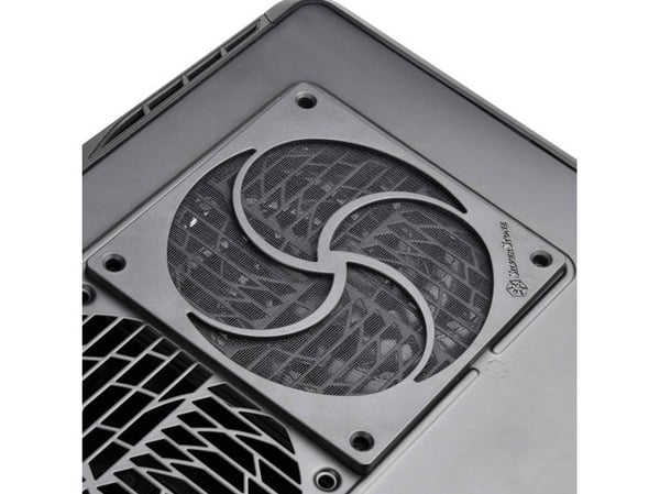 SilverStone FF125B - Viftegrill med filter - svart