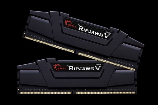 G.Skill Ripjaws V - DDR4 - sett - 16 GB: 2 x 8 GB - DIMM 288-pin - 3200 MT/s / PC4-25600 - CL16 - 1.35 V - ikke-bufret - ikke-ECC - klassisk svart