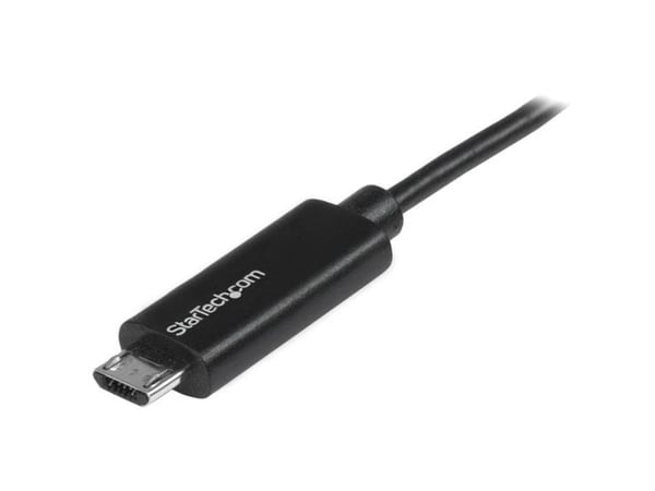 StarTech 1m / 3ft USB to Micro USB Cable with LED Charging Light - M/M USB to Micro USB Charging Cable - USB Charger Cable (USBAUBL1M) - USB-kabel ...