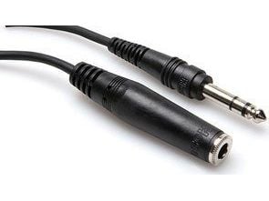 Hosa Technology HPE-325, 6.35mm, Hankjønn, 6.35mm TRS, Hunkjønn, 7,62 m, Sort