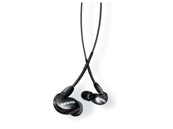 Shure SE215 Sound Isolating - Sound Isolating - hörlurar - inuti örat - kabelansluten - 3,5 mm kontakt - genomskinlig svart
