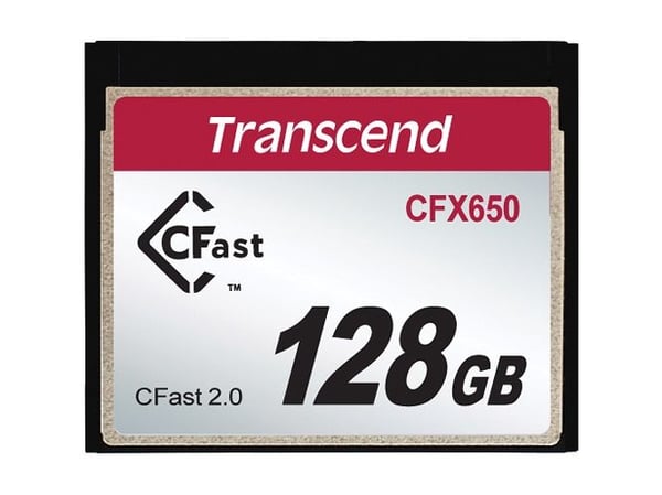 Transcend CFast 2.0 CFX650 - Flashminnekort - 128 GB - CFast 2.0